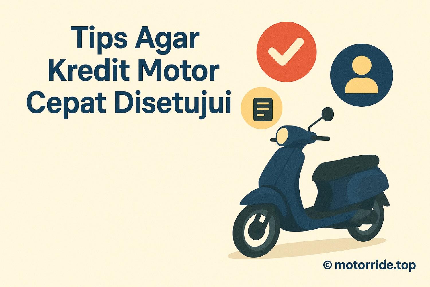 Ilustrasi tips pengajuan kredit motor yang disetujui