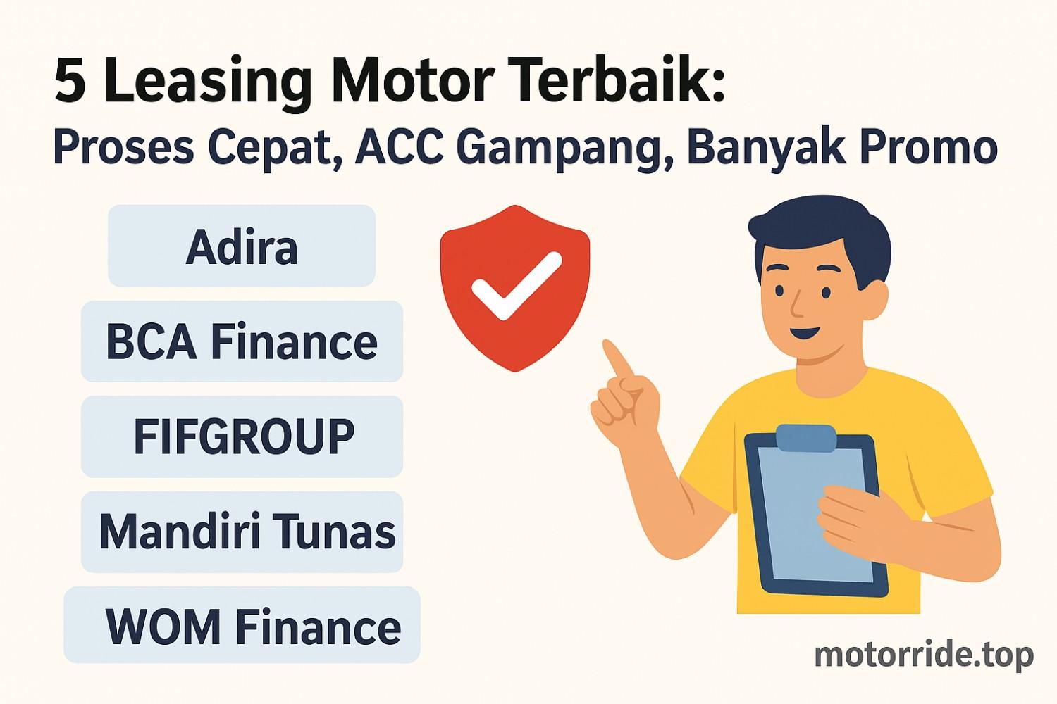 Daftar Leasing Motor Terbaik Tahun 2025