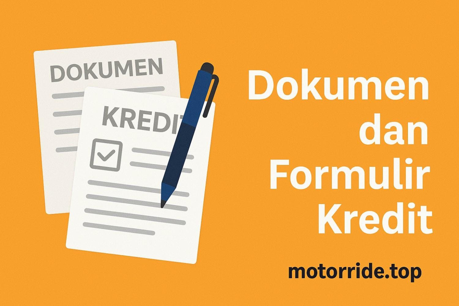 Dokumen dan Formulir Pengajuan Kredit Motor 2025