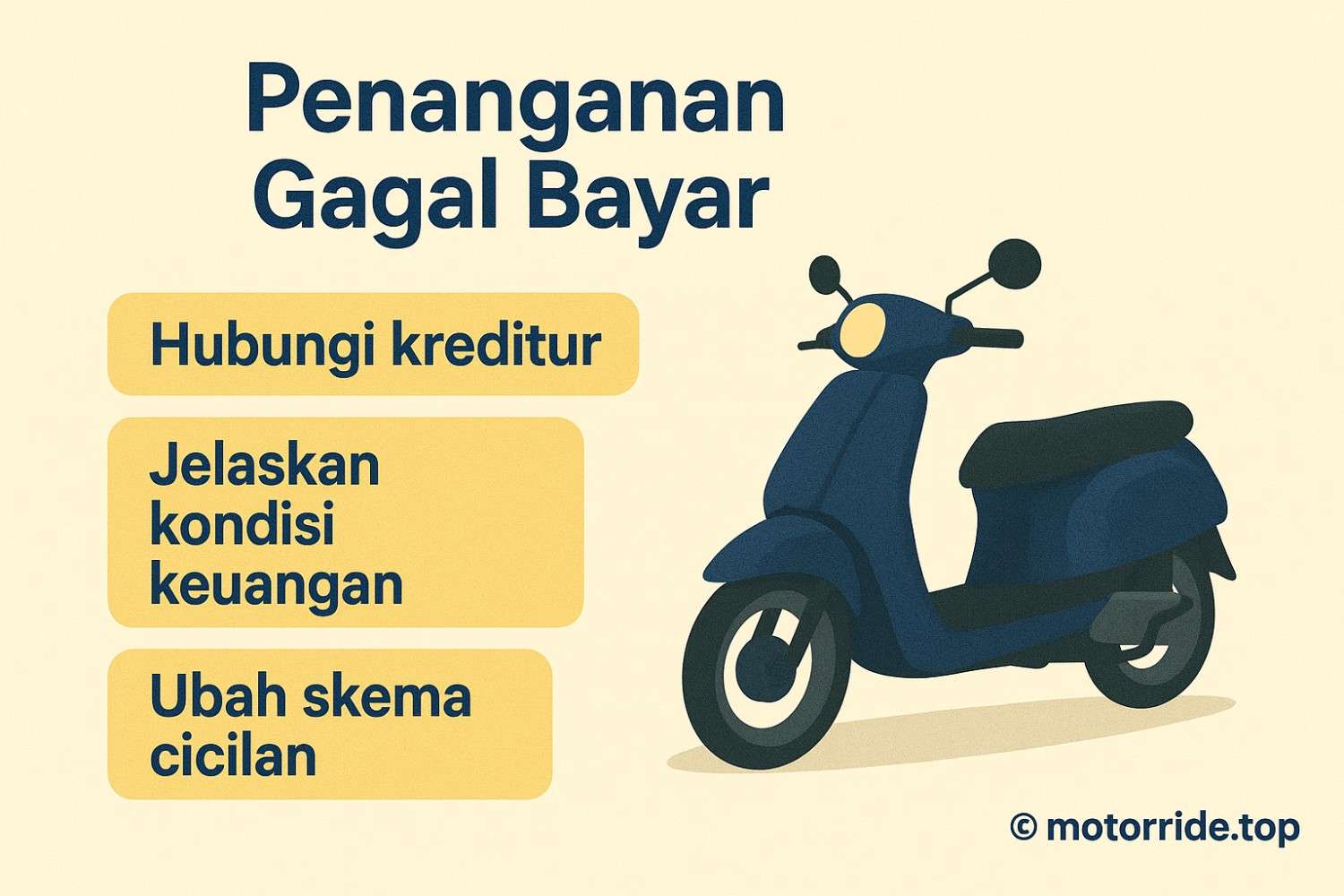 Gagal Bayar Kredit Motor – Harus Gimana?