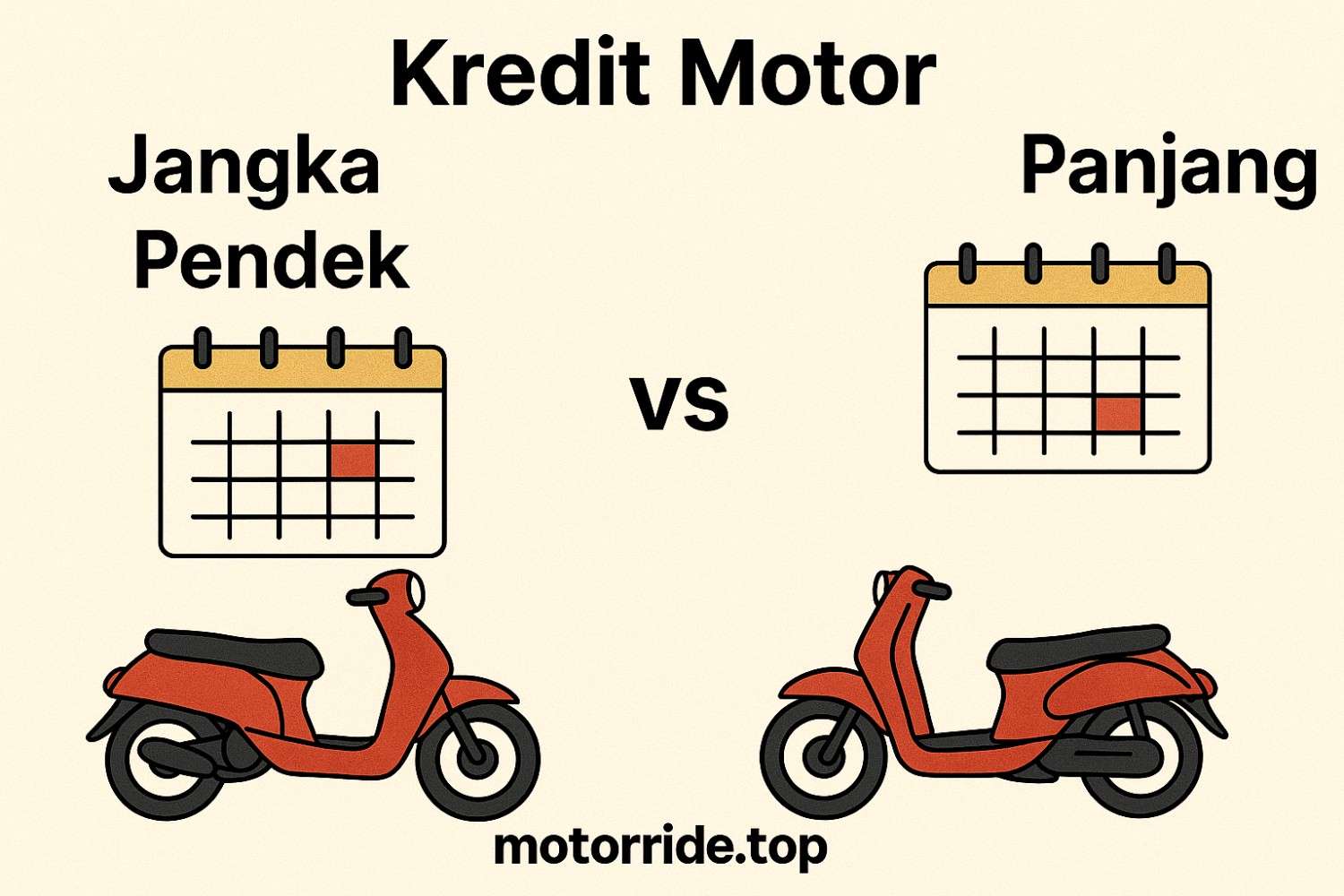 kredit motor jangka pendek vs panjang