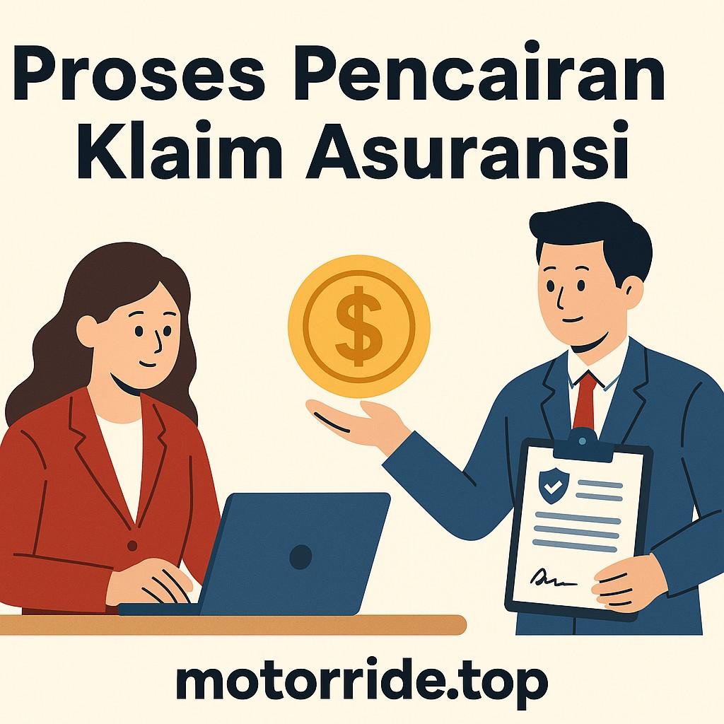 Petugas asuransi memverifikasi klaim motor hilang