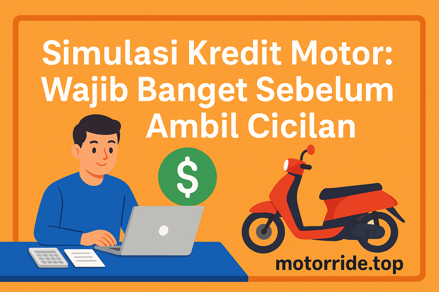 Sebelum ambil cicilan, wajib banget lakukan simulasi kredit motor