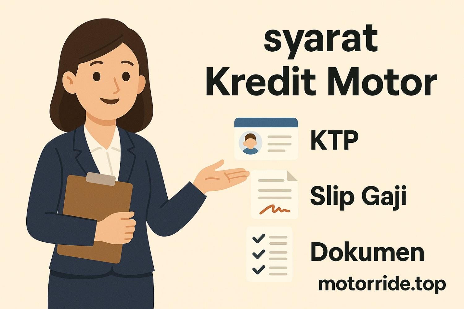 Syarat kredit motor lengkap buat pengajuan